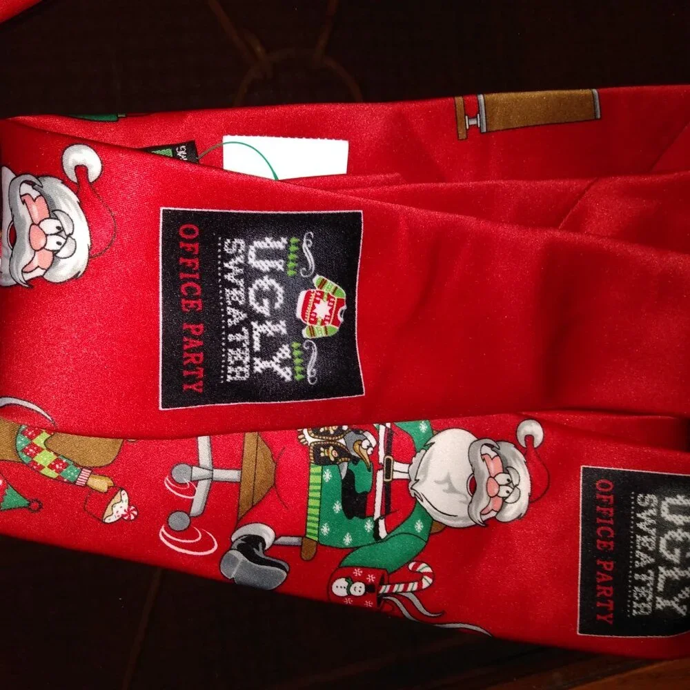 5 Red Ugly Sweater Office Party Ties Hallmark